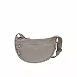 FUCHS & REBELL® Moon Bag BELA - Smart & Nachhaltig – Fahrrad Crossbody Tasche mit 3-Punkt-Gurt-System für mehr Stabilität, viele Fächer & erweiterbares Volumen (4,5-6,5L) (Beige)