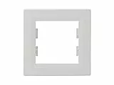 Schneider Electric Asfora Rahmen für Steckdosen und Schalter, 1-fach, weiss glänzend, Artikelnummer EPH5800121D