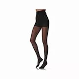 SCUDOTEX Strumpfhose, 140 Denier, gestrickt, Kompression, mittlere bis starke Kompression, 19-22 Hg, Farbe: Schwarz, Größe 6