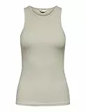 ONLY Damen Onlkenya Rib Tank Top JRS Noos, Pumice Stone,M