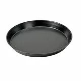 Original Kaiser Classic Back- und Pizzablech rund 32 cm, Backblech rund aus legiertem Stahl, antihaftbeschichtet, optimale Wärmeleitung, Schwarz