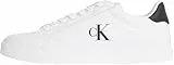 Calvin Klein Herren 3 Cupsole Pu Ym0Ym01213 Low Top, White (Bright White/Ck Black), 46 EU