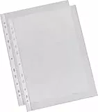 Esselte Standard Prospekthüllen-Set, 100 Stück, A4 Format, Farblos mit matter Oberfläche, Obere Öffnung, 0,043 mm PP-Folie, 56171