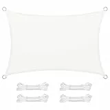 SONGMICS Sonnensegel 2x3m Wasserdicht mit 665mm Wassersäule Sonnenschutz aus reißfestem Polyester UV-Schutz 93% für Terrasse Garten Balkon Rechteck Seile