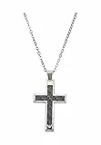 Emporio Armani Halskette Für Männer, Länge: 500mm + 50mm / Größe Anhänger: 25mm X 35mm X 3.5mm Silber Edelstahl Halskette, EGS1705040