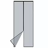 Apalus VP Fliegengitter Tür, Magnet Insektenschutz Balkontür 90x200 cm, 2 x Langlebiger als der Apalus Klassiker, Katzenkrallen Sicher, Stärkere Magneten, 3.8 cm Breites Klettband, Nicht Kürzbar