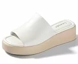 Leevar Plateau Sandalen für Damen, Weiche Memory Schaum Gepolsterte Plateau Sandalen, Slip-On Bequeme Plateau Slides mit offenem Zehenbereich