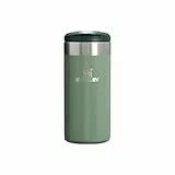 STANLEY Aerolight Transit Thermobecher 12OZ - Hält 6 Stunden Heiß - Spülmaschinenfest - Kaffeebecher To Go Auslaufsicher - Kompatibel Mit Gängigen Pkw-Getränkehalterungen - Hammertone Green