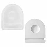 HENGBIRD Silikonform Kerzenhalter, Gießformen für Beton, DIY Sommer Beton Gießform (Sockel-Halbkreis)
