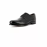 Gordon & Bros. Levet 2318, Herren Businessschuhe und Schnürhalbschuhe (Brogue, Leder) Schwarz (Black), EU 41