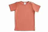 Leela Cotton Baby Kinder Kurzarm T-Shirt Bio-Baumwolle GOTS Shirt Jungen Mädchen Gr. 50 bis 128 (86/92, Tabasco)