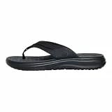 HEYDUDE Finn Flip-Flops für Herren, leicht, einfach anzuziehen, reisebereit, lässig, Flip-Flops für Herren, Schwarz, 44 EU