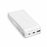 SBS Powerbank 20.000 mAh, USB-C 20W Power Delivery, USB-A 18W-Anschluss, universell für Samsung, iPhone 15, iPhone 16, Xiaomi, weiß