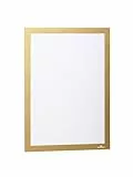 Durable Info-Rahmen Duraframe (A4, selbstklebend mit Magnetverschluss) 2 Stück, gold, 487230