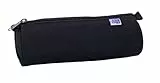 Oxford Federmäppchen, rund, 1 Fach, Fassungsvermögen: 22 x 7 x 7 cm, Reißverschluss, Polyester, Schwarz
