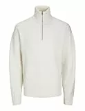 JACK & JONES Herren Jorollie Knit Half Zip Sn Strickpullover, Sea Salt,S