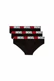 Diesel Herren Umbr-andrethreepack Slip, Schwarz, L (3er Pack)