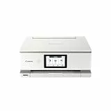 Canon PIXMA TS8751 Multifunktionsdrucker 3in1 (Tintenstrahl,Drucken, Kopieren, Scannen, A4, 10,8 cm Touch LCD, WLAN, Duplexdruck, 2 Papierzuführungen, 2 x 100 Blatt, 6 Separate Tinten) weiß