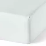 Amazon Basics Spannbettlaken aus Bio-Baumwolle, 180 x 200 cm, Weiß