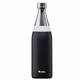 Aladdin Fresco Thermavac Trinkflasche Edelstahl 0.6L Lava Black – Thermosflasche Auslaufsicher - Hält 10+ Stunden Kalt - Wasserflasche BPA-Frei - Thermoskanne Spülmaschinenfest