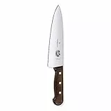 Victorinox Wood, Tranchiermesser, Küchenmesser, Gerader Schliff, Extra Scharfe Klinge, Rostfreier Stahl, Holzgriff