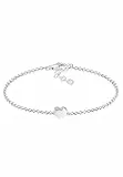 Elli Armband Damen mit Herz Anhänger Basic in 925 Sterling Silber