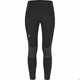 Fjallraven Damen Abisko Trekking Tights Pro Leggings, Schwarz-eisengrau, S EU
