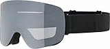 ALPINA PENKEN - Verspiegelte, Kontrastverstärkende & Polarisierte OTG Skibrille Mit 100% UV-Schutz Für Erwachsene, black matt, One Size