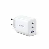 UGREEN USB C Ladegerät 65W PD Netzteil 3-Port Charger Adapter PPS 45W Schnellladegerät kompatibel mit MacBook Pro/Air, iPad, iPhone 16/15/14, Galaxy S25 Ultra, Pixel, Steam Deck (Weiß)
