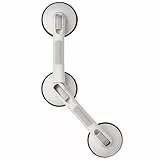 RIDDER Assistent A0256001 Winkel-Sauggriff mit 3 Saugern Premium ca. 60 cm weiß