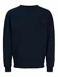 JACK & JONES Male Sweatshirt mit Rundhals Einfarbig Sweatshirt mit Rundhals