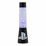 PlayStation Glitzer Flüssigkeitsfluss-Lampe mit schwebenden Controller-Icons - Offiziell lizenziertes Sony Merchandise, Gaming-Raum-Nachtlicht, Schlafzimmerdeko, Black