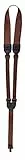 Ortega Guitars Schallloch Gitarrengurt Verstellbar - für Akustik Gitarre - Nylon Straps Hook Series - Nylon, Braun (OGSHK-BR)