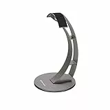 OEHLBACH Alu Style - hochwertiger Kopfhörerständer (Aluminium eloxiert, materialschonende Aufbewahrung für Kopfhörer) Lunar Grey