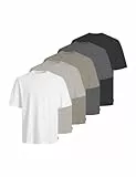 JJ REBEL Herren Jreb Loose Fit Ss Tee 5-Pack Mp, Castlerock, S (5er Pack)
