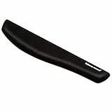 Fellowes ergonomische Handgelenkauflage für Tastatur PlushTouch™, super weiche Handballenauflage, Gel und Memoryfoam, schwarz