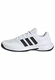 adidas Herren GAMECOURT 2 Tennis Shoes, FTWR White/core Black/Silver met., 44 EU