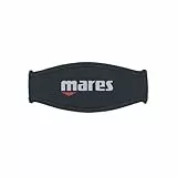 Mares Mask Strap TRILASTIC, Maskenbandhülle aus weichem Neopren Black, One Size
