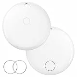 iVANKY FusionFinder Smart Tag Air Tracker Item Finder für Apple Find My (nur iOS) Verfolgen Sie Ihren Schlüssel, Geldbeutel, Gepäck, Rucksack, Locator mit auswechselbarer Batterie, IP67, 2er Pack
