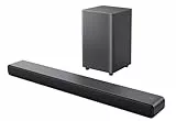 TCL S55HE Soundbar 2.1 Kanal mit kabellosem Subwoofer, 220W Heimkino-Lautsprecher, Dolby Atmos, DTS Virtual:X, Sound Expansion, Bluetooth 5.3, HDMI eARC, USB, Optisch, Wandmontage möglich