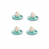 Kesper | Eierbecher, 4er Pack, Material: ø 10 x H 2 cm, Melamin, Maße: cm, Farbe: Blau | Der ideale Frühstücksbegleiter