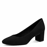 MARCO TOZZI Damen Pumps mit Blockabsatz Vegan, Schwarz (Schwarz), 39 EU