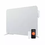 BR Bringer Infrarotheizung 750 Watt mit Smart Thermostat, WIFI & App - für Wandmontage oder als Standgerät für kleinere Räume bis 15m² - sehr Energiesparend - Deutsche Qualitätsmarke (weiß)