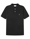 SPRINGFIELD Herren Böhmisch Polohemd, Black, S