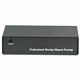 Hama Stereo Phono-Vorverstärker PA (für Plattenspieler, inkl. Netzadapter 230V/50Hz, 3000mA, Cinchkabel 0,9 m) schwarz, 00040506