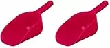TRIXIE Streu- und Futterschaufel - 550 ml Fassungsvermögen - 100% recyceltes Plastik - Diverse Farben - zufällige Auswahl - 28,5 x 10,5 cm - 4046 (Packung mit 2)