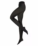 ESPRIT Damen Strumpfhose 50 DEN W Ti halb-blickdicht einfarbig 1 Stück, Schwarz Black 3000-O, 40-42