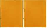 Idena 10436 - Ringbuch im Format DIN A4, 2-Ring-Mechanik mit 16 mm Durchmesser, 20 mm Rückenbreite, orange, 1 Stück (Packung mit 2)