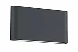 Trio Leuchten LED Außenleuchte Thames II 227660242, Aluminium anthrazit, 2 x 4.5 Watt, 1 Stück (1er Pack)