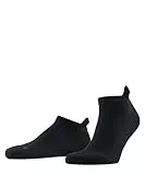 FALKE Unisex Sneakersocken Cool Kick Sneaker U Sn weich atmungsaktiv schnelltrocknend kurz einfarbig 1 Paar, Schwarz Black 3000, 44-45